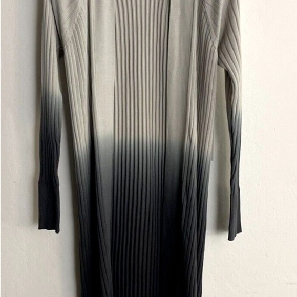 Anthropologie Burning Torch Sahara Ribbed Ombre Duster Open Long Cardigan XXS - Picture 3 of 9